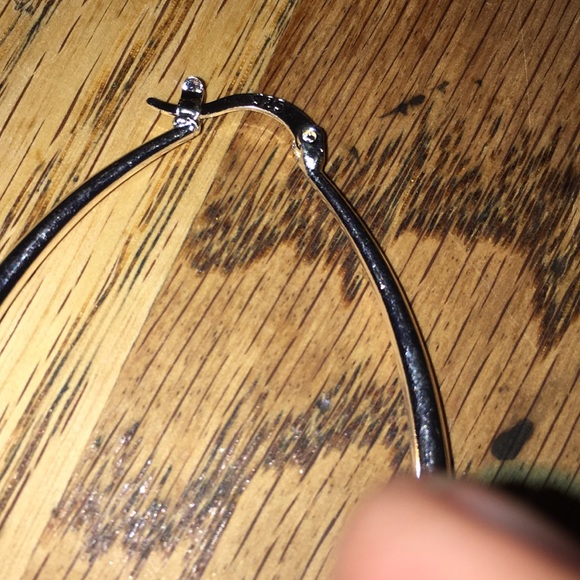 925 sterling silver hoop earrings - Picture 3 of 8